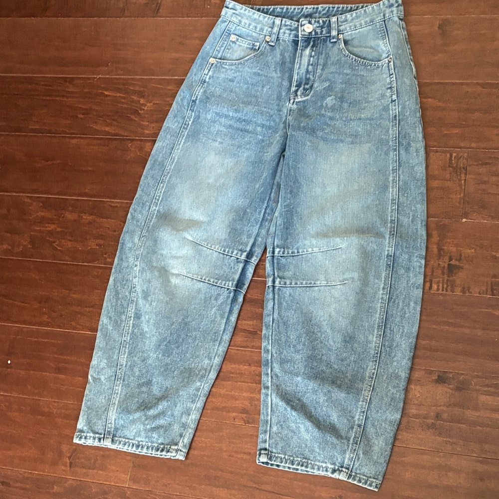 The NEW Boutique Women's Light Blue Wide-Leg Jeans